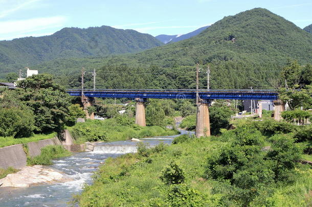 田<strong>屋</strong>河和铁路桥采用山德拉。,山形