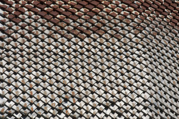 织地粗糙的金属铁锈几何学.元素关于设计照片