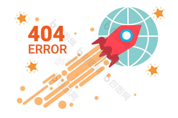 错误偶像404不创办破碎的信息横幅