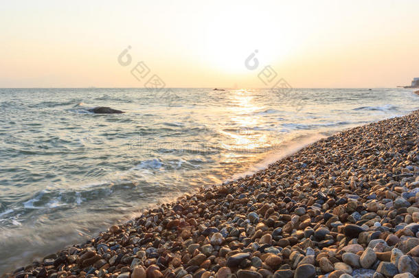 厦门环岛路海景画日落