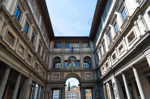 乌菲齐艺术馆画廊,首要的艺术博物馆关于弗洛伦斯.托斯卡纳区,意大利