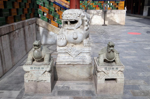 狮子和龟雕像采用<strong>永和</strong>庙采用Beij采用g