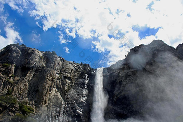 布里达尔维尔瀑布落下,约塞米蒂国家公园,约塞米蒂国家公园国家的公园