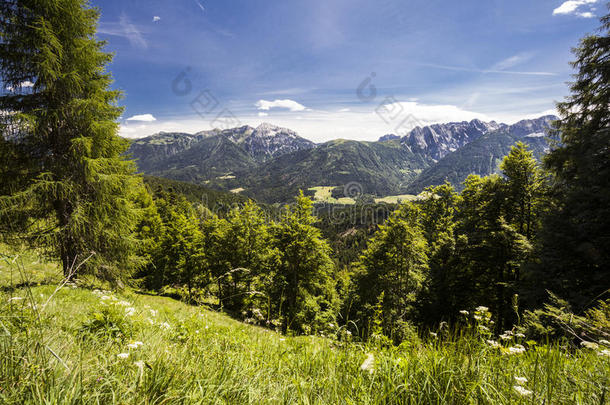 奥地利山夏风景<strong>书院</strong>盖塔尔自然