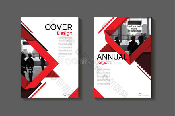 红色的设计书遮盖现代的遮盖抽象的小册子遮盖