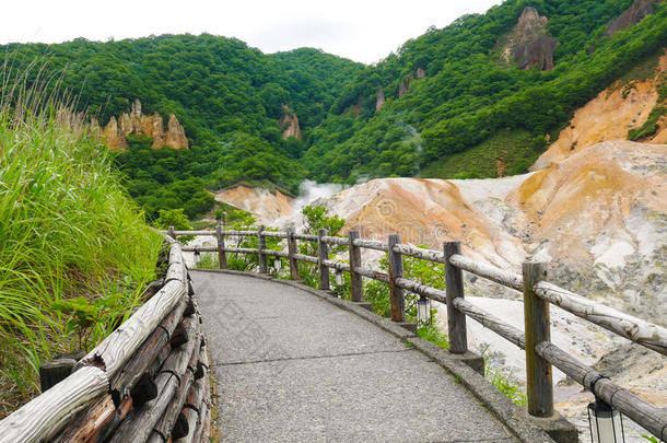 吉戈卡迪尼地狱山谷采用诺贝图,北海道最著名的热的