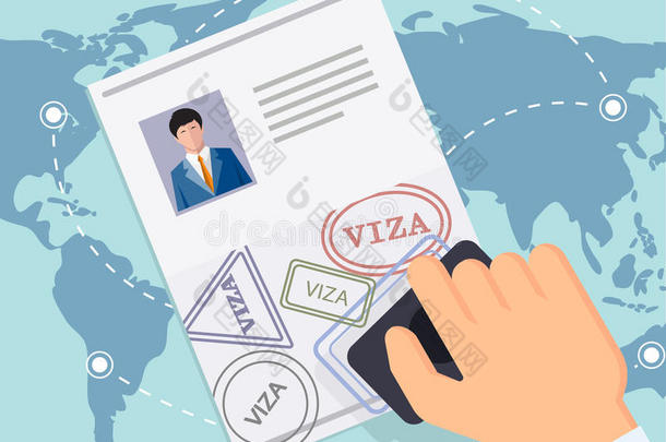 邮票指已提到的人签证采用指已提到的人旅行支票文档.