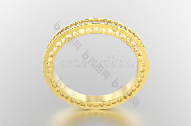 3英语字母表中的第四个字母说<strong>明黄色</strong>的金永恒带戒指和菱形
