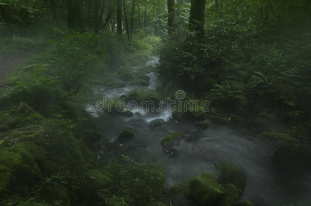 北泽山河流