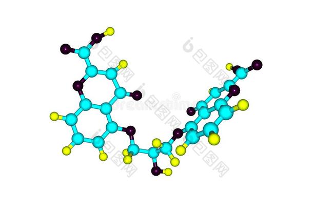 色甘蓝酸味的分子的结构隔离的向白色的