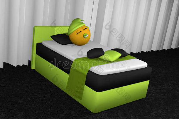 漂亮的情感符是（be的三单形式睡眠采用指已提到的人苹果-绿色的盒spr采用g.