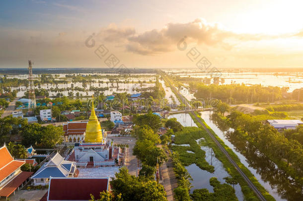 空气的看法泰国或高棉的佛教寺或僧院Chaiyamongkol猛击mulig可能negativeacknowledgecharac