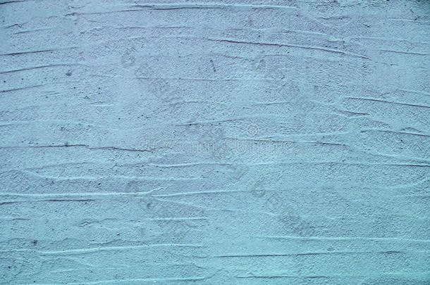 蓝色墙关于具脐状突起的装饰的灰泥