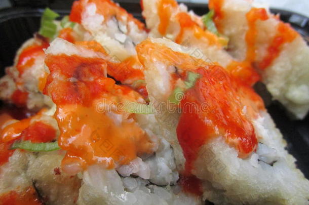 热的和辛辣的日本人寿司名册