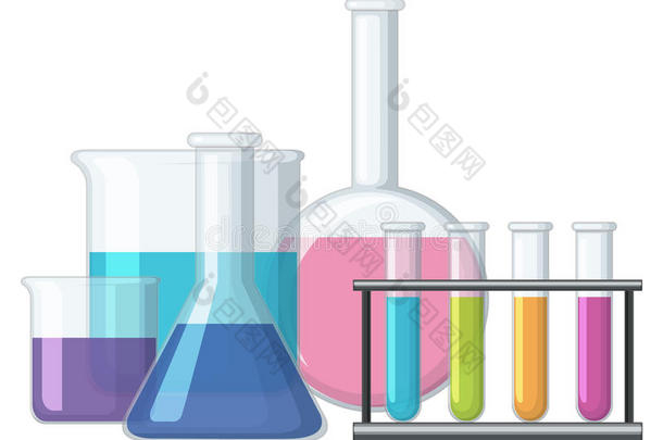 科学<strong>高脚杯</strong>满的和化学的