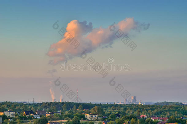 都市的夏风景.