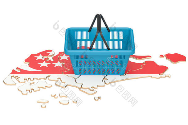 购物篮向新加坡地图,交易篮或购买便壶