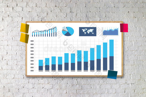 统计分析商业资料图表生长增加交易