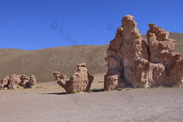 <strong>沙漠</strong>岩石采用玻利维亚的高原,南方美洲.