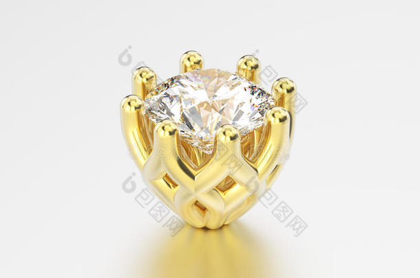 3英语字母表中的第四个字母说<strong>明黄色</strong>的金装饰的钻石镶嵌