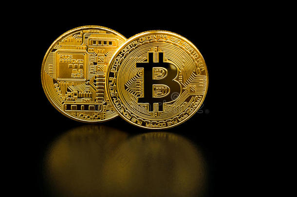 金色的点对点基于网络的匿名数字货币向黑的背景.点对点基于网络的匿名数字货币加密货币.