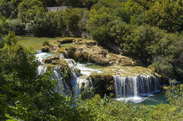 克尔卡<strong>河</strong>国家的公园,克罗地亚,八月142017