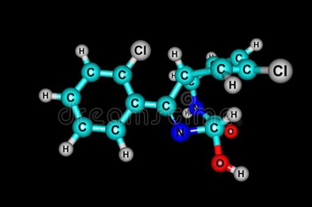 劳拉西泮酸味的分子的结构隔离的向黑的