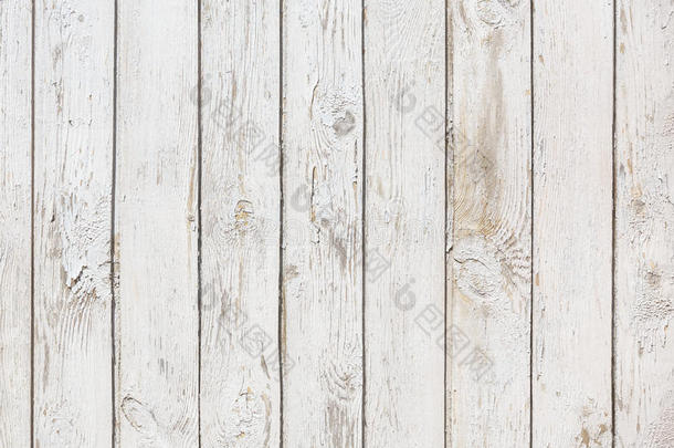 老的木制的垂直的木板描画的白色的颜色
