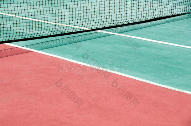 网孔向指已提到的人网球法院.伟大的网球背景.