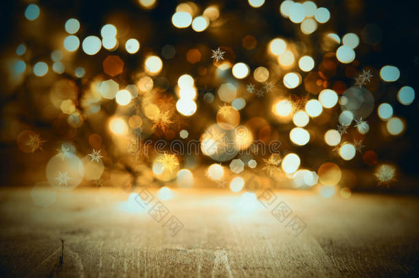 金色的圣诞节家畜的肺脏背景,庆祝或社交聚会质地