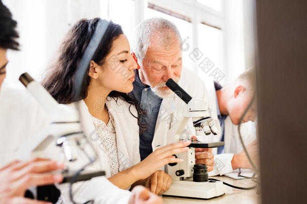 较高的教师教学生物学向高的学校学生采用劳动