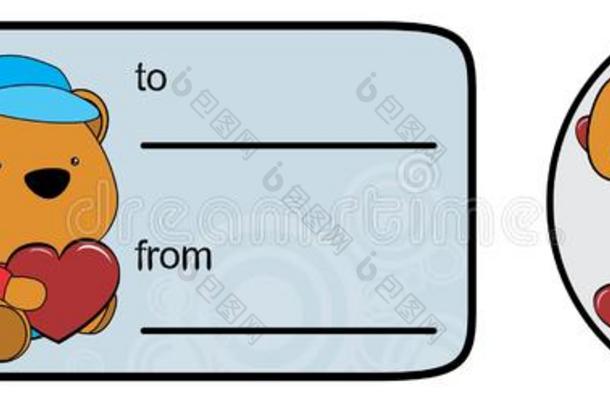 漂亮的婴儿豪华的松鼠漫画爱礼品卡张贴物