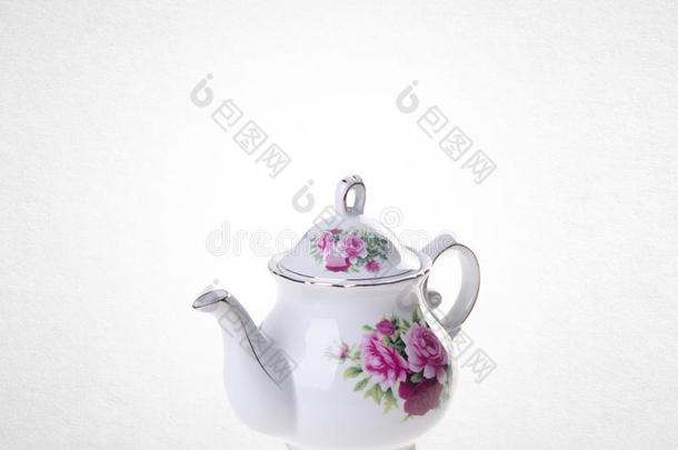 茶水罐或陶器的茶水罐向背景.
