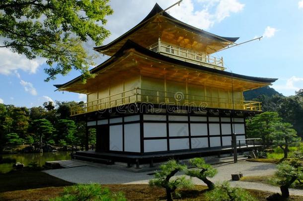 金卡库-jittery神经过敏的庙黑色亮漆京都,指已提到的人世界遗产遗址