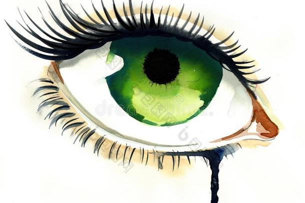 绿色的眼睛