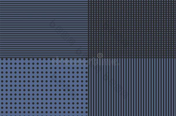 线条和有点的模式抽象的几何学的蓝色背景vectograp矢量图