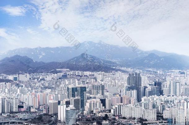 <strong>首尔</strong>城市风光照片,地平线,高的上升办公室建筑物采用<strong>首尔</strong>IvoryCoast象牙海岸