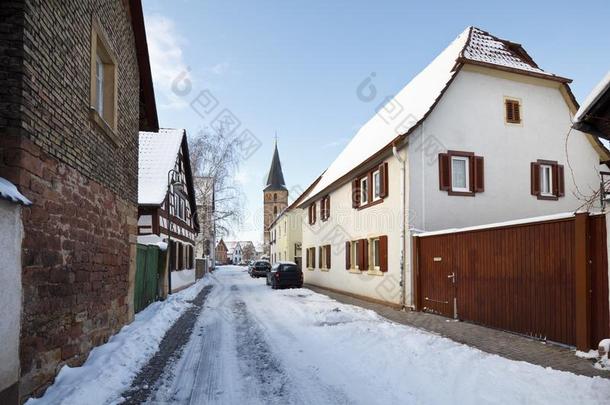 老的村民大街采用冬,德国