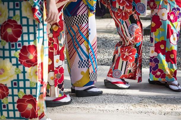 和服日本人衣服传统文化女人穿着