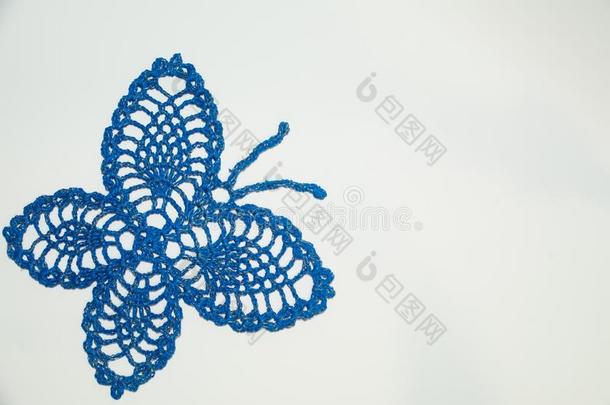 手工做的愈合蝴蝶毛毯质地背景