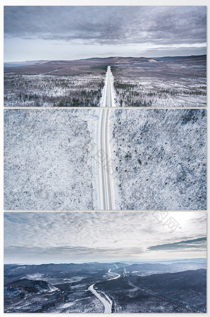 冰天雪地冬天自然风景雪村冰川摄影图