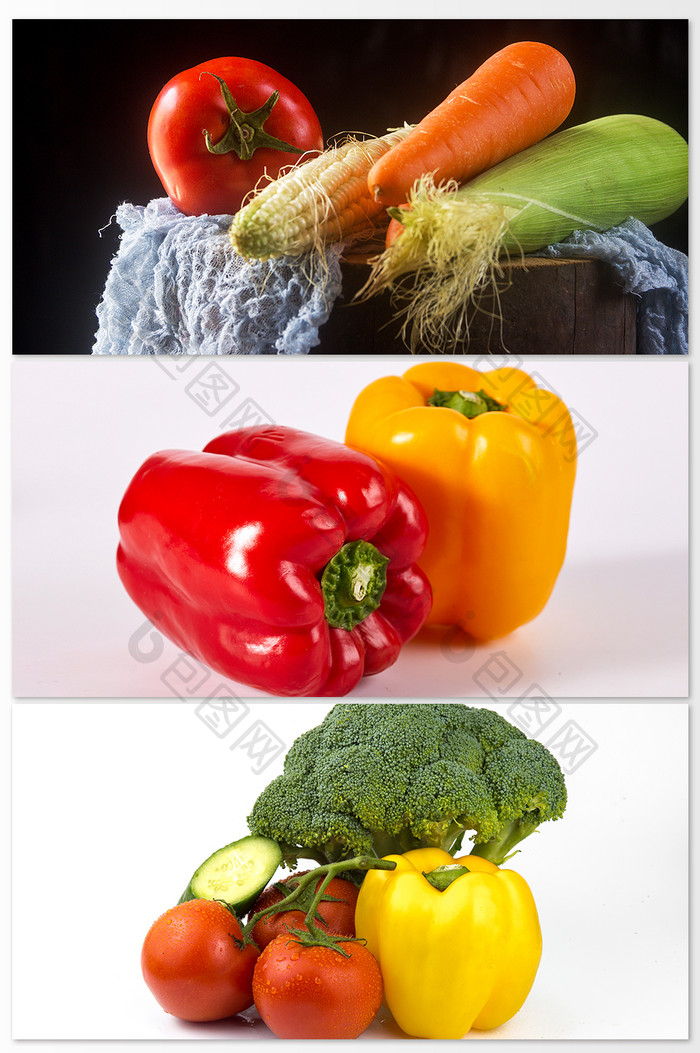 篮子彩色新鲜蔬菜营养健康美味辣椒摄影背景