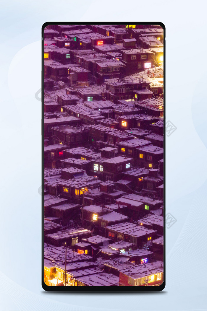 建筑空间绘画城市建筑灯光图片手机壁纸