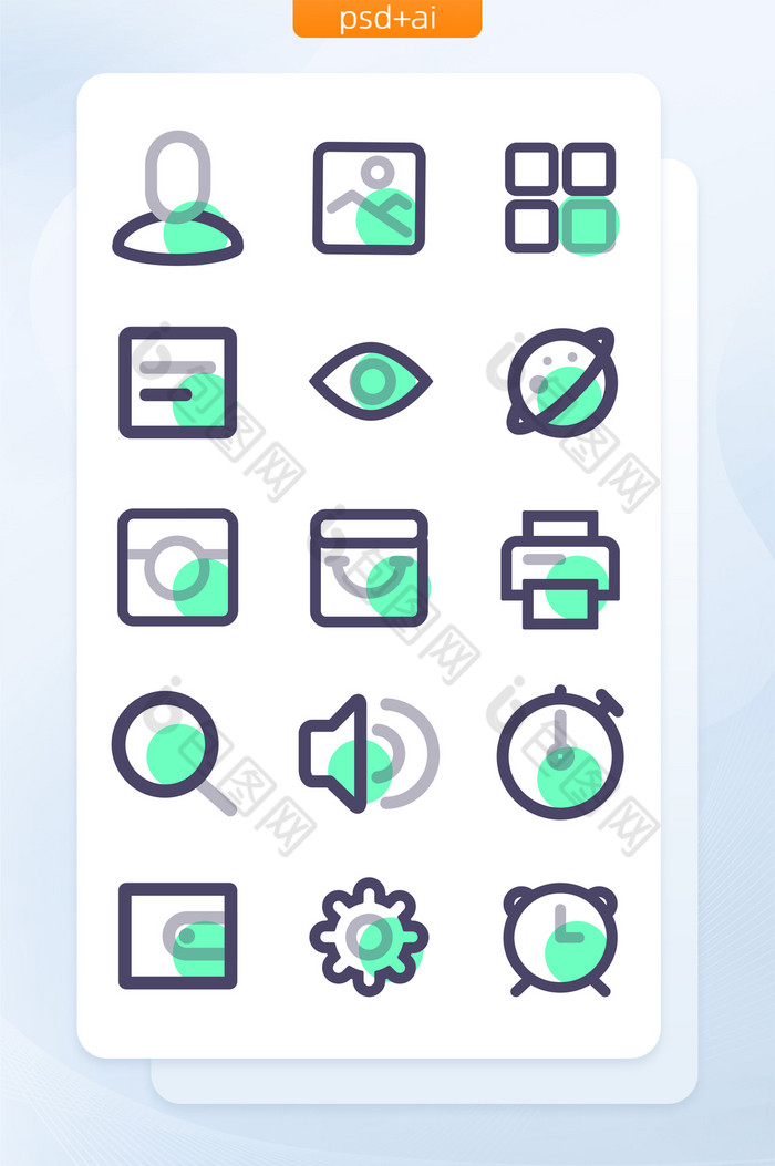 线性商务界面UI手机主题矢量icon图标图片图片