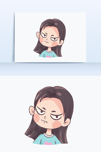 生气卡通图片