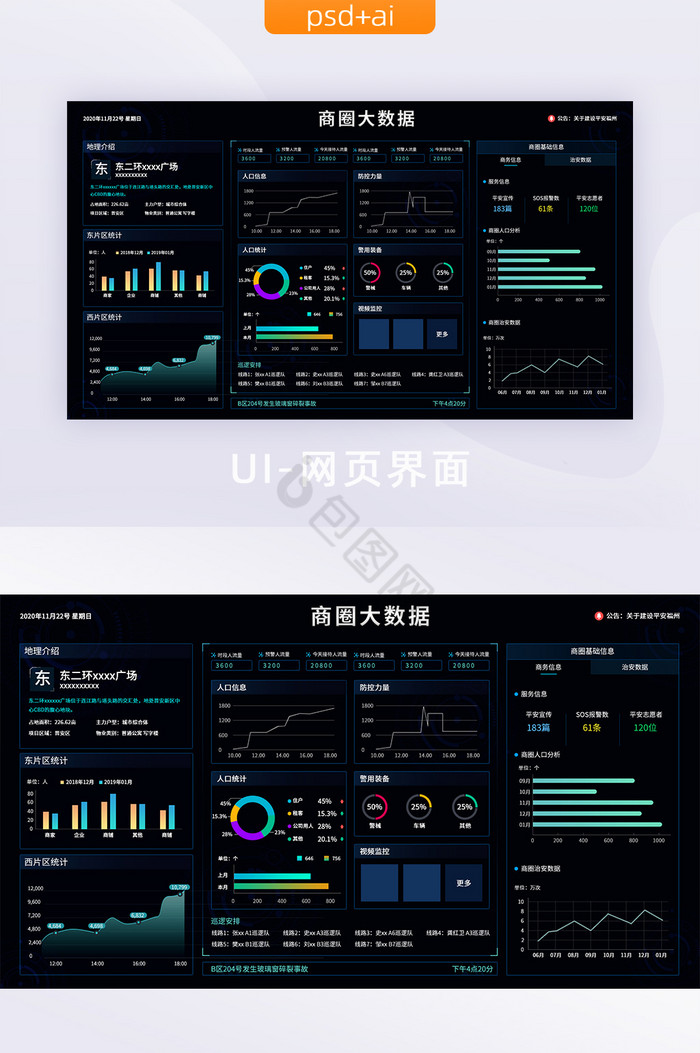 可视化操作界面数据中心电子显示大屏图片