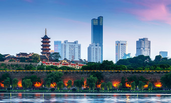 南京天际线摄影图