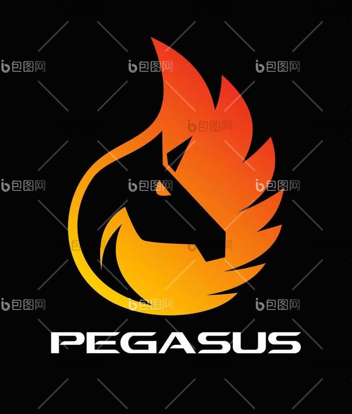 飞马翅膀标志png下载-包图网