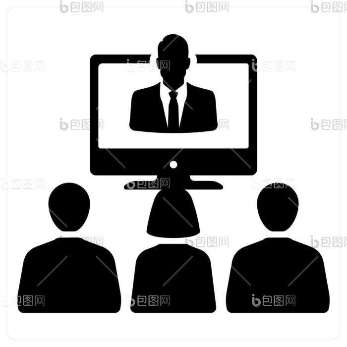 填充的研讨会和会议图标png下载-包图网