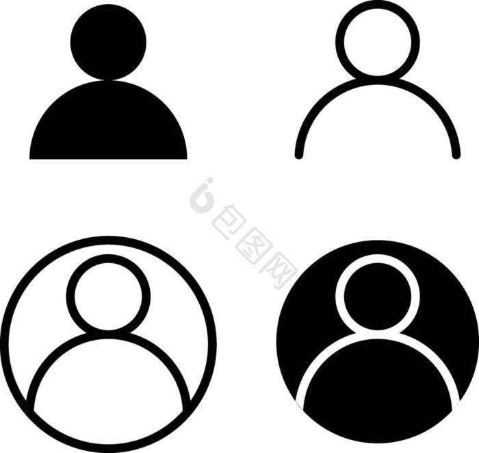 人形图标-人形图标设计图片-包图网